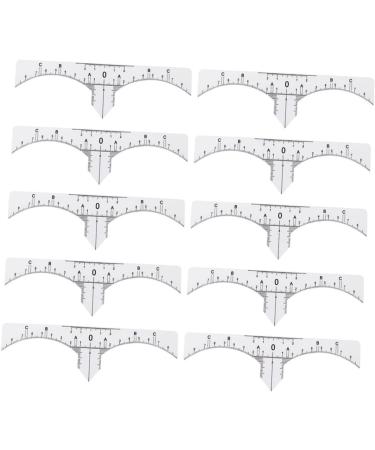 Scale Ruler 10pcs Set Eyebrow Shaper Kit Eyebrow Template Eyebrow Ruler Makeup Ruler Eyebrow Stickers Make up - Buy Online on GoSupps.com