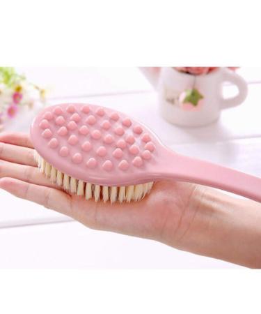 HEALLILY Long Handle Bath Brush Set - Soft Shower Back Scrubber Massager for Home Bathroom (2pcs) - Buy Online on GoSupps.com
