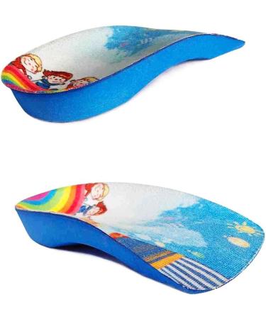 3/4 Length Kids Orthotic Insoles | Cushioning Arch Support for Flat Feet & Heel Pain Relief | PU Foam Inserts for Ages 7-9 - Buy Online on GoSupps.com