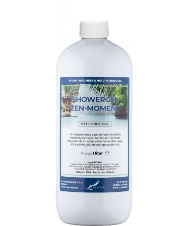 Claudius Showergel Zen Moment 1 liter met dop wit
