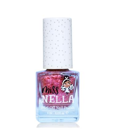 Miss Nella Magical Collection Glitzer Nail Polish Set for Kids | 4 Non-Toxic Peel-Off Colors: Pink Red Gold & Blue | Water-Based Odorless - Buy Online on GoSupps.com