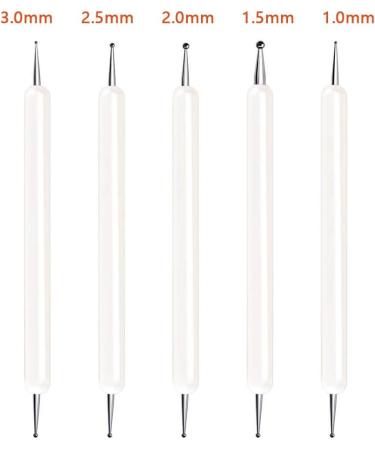 Selizo 5 Pcs Embossing Stylus Tools for Nail Art, Pottery, Clay Craft - Dotting, Scoring, Tracing Pen - Mandala Drawing, Rock Painting - Transfer Paper Included - Buy Online on GoSupps.com