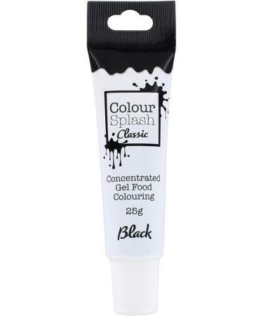 COLOUR SPLASH Black Food Colouring Gel Tube - Highly Concentrated 25g Squeezy Tube for Eye-Catching Cake Creations - Buy Online on GoSupps.com