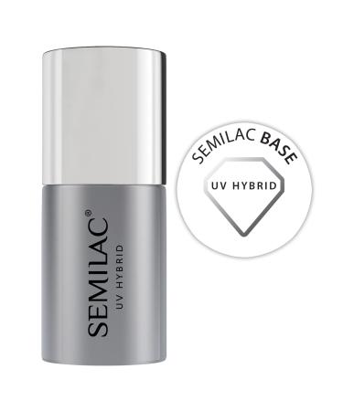 Semilac Base for Nail Polish | 11 ml | Strengthening UV LED Base Coat Soak Off Gel for Nail Protection | Perfect for Home and Professional Manicure and Pedicure Base 11.00 ml (Pack of 1)