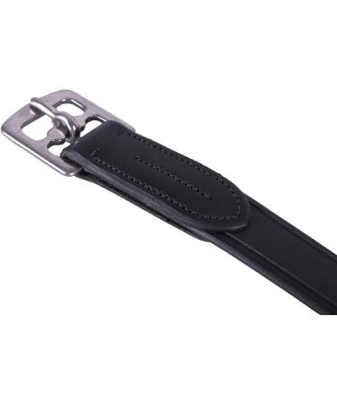 Buy ARBO-INOX Biothane Stirrup Leathers - Brown/Black Leather Look Stainless Steel Buckles (135cm) - Durable & Stylish Equestrian Gear - Buy Online on GoSupps.com