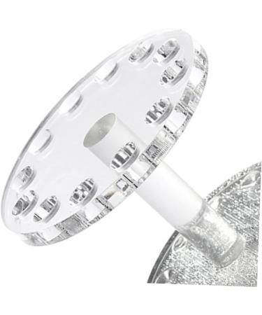 minkissy 1pc Nail Display Stand Make up Makeup Brish Holder Makeup Pen Stand Pen Display Holder Nail Tool Organizer Holder for Nail Brush Nail Brush Tool Stand Nail Art Penholder 8.7x8.5cm Silver Transparent - Buy Online on GoSupps.com