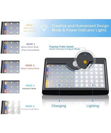 Solar Light Outdoor Wall Yard Garden Light Landscape Lighting Outdoor Street Wall Light Balcony Patio Pathway Lighting (Color : Black Shell) (Black Shell) - Buy Online on GoSupps.com