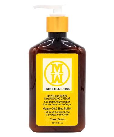 Natural Shea Mango Cacao Hand & Body Lotion - Moisturizer & Lightweight cream for Dry Cracked Sensitive Skin - Non Greasy Super Hydration Promotes Skin Rejuventation Cacao Fonc