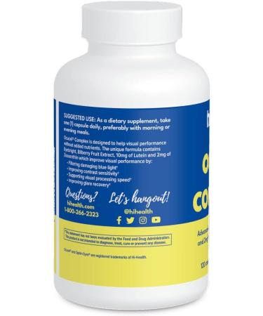 Hi-Health Ocucel Complex Advanced Eye Support Vitamins for Protection from Excessive Use of Computers and Cellphones 120 Capsules - Buy Online on GoSupps.com
