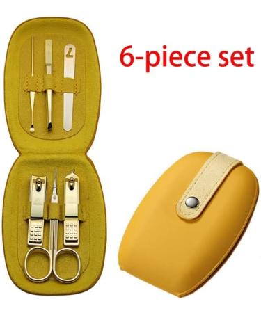 Nail Clipper Set 6-Piece Nail Clippers Set Portable Nail Set Decoration Foot Care Beauty Set Nail Care with Portable Holster Nail Clipper Kit (Color : F) - Buy Online on GoSupps.com