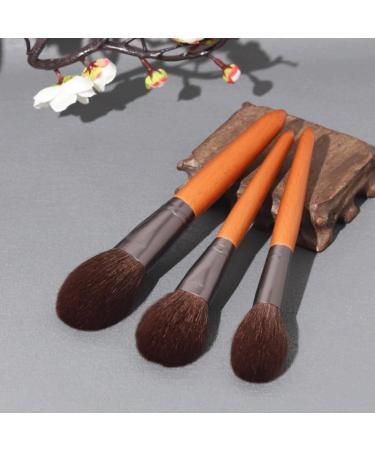 15-Piece Beech Yellow Rod Eye Shadow & Powder Blusher Set | Premium Wool Hair Brushes for Perfect Makeup - Buy Online on GoSupps.com