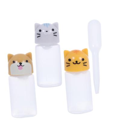 Zerodeko 1 Set Sauce Bottle Stuffed Animal Condiment Squeeze Bottle Small Bottles Travel Lip Gloss Insulation 1.5X1.5X3.5CM Assorted Color