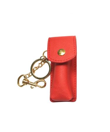 Beatifufu 1 Pc Keychain for Lipstick Case Portable Leather Lipstick Pouch Lipstick Holder Moisturizing Travel Lipstick Storage Keychain Cover