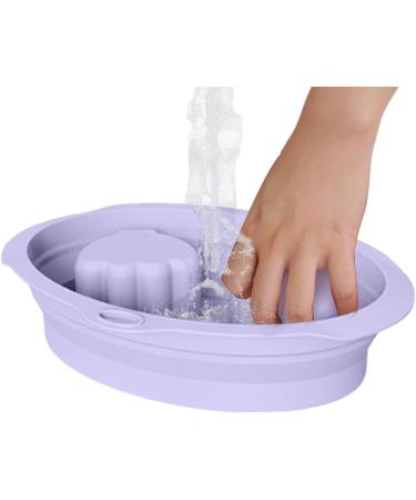 Nail Soaking Bowl Silicone Remover Soak Off Tray 9.06x6.69x3.15 Inches Professional Soaking Tool Comfortable Hand Bath Basin for Acrylic Gel Polish Removal Home Salon Travel Care Purple - Buy Online on GoSupps.com