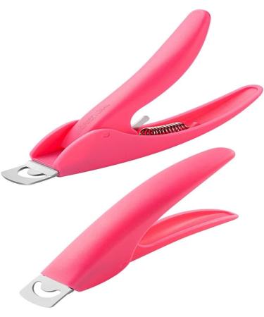 Clipper Trimmer Scissors Round Edge Finger Cutter Nail Manicure Tool Nail Clippers Professional Trimmer(Rose Red) - Buy Online on GoSupps.com