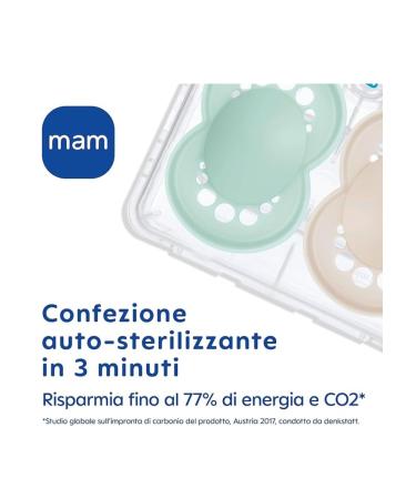 MAM Original Pacifiers Set of 2 (16+ Months) - SkinSoft Silicone Organic Round Pink with Case - Buy Online on GoSupps.com