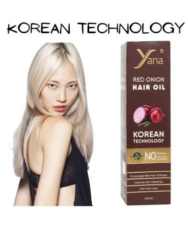 Yana Red Onion Hair Oil for Hair Fall Control | Korean Technology | Buy Internationally - Buy Online on GoSupps.com