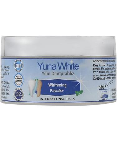 YUNA White Natural Ayurvedic Tooth Powder | Whitening & Freshness | Bad Breath Treatment | Pack of 4 - 3.53 oz - Buy Online on GoSupps.com