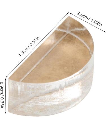 Hemoton Eye Shadow Plate Highlighter Press Stamp Blush Press Stamp Makeup Repair Tool Tamper Acrylic 2.60X1.30X0.90CM Transparent - Buy Online on GoSupps.com