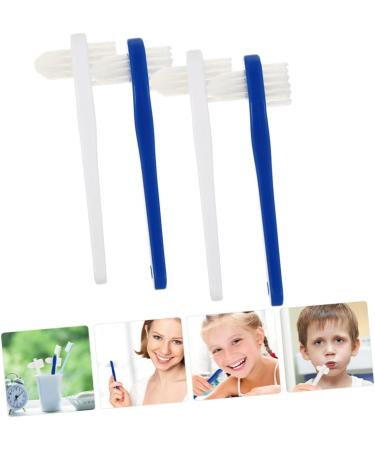 Minkissy Double-Headed Toothbrush for False Teeth - 12-Pack Denture Cleaning Brushes & Tools for Optimal Oral Hygiene - Buy Online on GoSupps.com