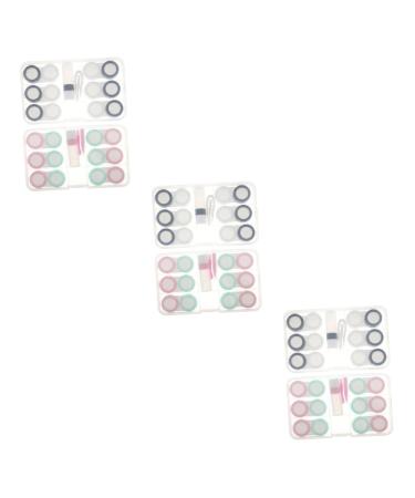 JECOMPRIS 6 sentences contact lens container lentils can lens pockets container for eye contact lens care also glasses frames travel requirements lens organizer as shown x 3 pieces 16x10cmx3pcs
