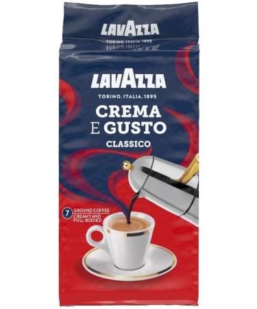Lavazza Crema e Gusto Arabica and Robusta Dark Roast Ground Coffee 250 g (pack of 8) & Qualita Rossa Arabica and Robusta Medium Roast Ground Coffee 250 g (Pack of 12) Crema e Gusto + Medium Roast Ground Coffee 250 g  - Buy Online on GoSupps.com