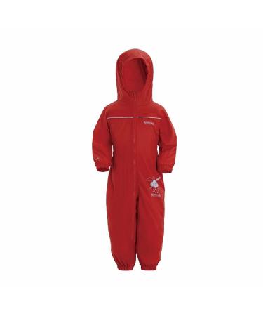 Regatta Unisex Kids Puddle Iv All-in-One Suit 18-24 Months Red