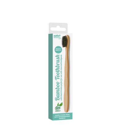 Safe + Sound Bamboo Toothbrush with Charcoal Biodegradable 21 g