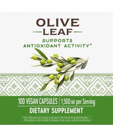 Nature's Way Olive Leaf Extract 1500mg - 100 Capsules | Premium Herbal Supplement - Buy Online on GoSupps.com