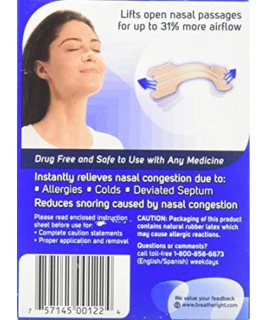 Breathe Right Nasal Strips Original Tan Small/Medium 30 ea - Improved Breathing Support - Buy Online on GoSupps.com