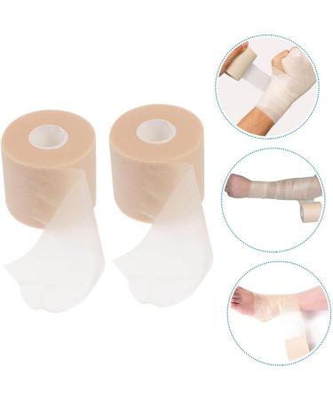 FRCOLOR Sports Sponge Tape - 2 Rolls Shock-Proof Athletic Prewrap for Ankle & Wrist - Khaki 6.5x6.5x6CM - International Shipping Available - Buy Online on GoSupps.com