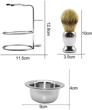 Lefeda Simply Professional Shaving Brushes | Men's Bearing-Grade Tool Set | Fashionable Bowl Razor & Brush Holder (11.5x12.8cm) - Premium Quality Shaving Accessories - Buy Online on GoSupps.com