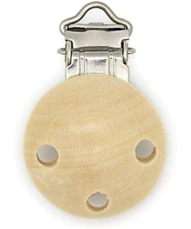 Premium Wooden Pacifier Clips - 10 Pack Eco-Friendly Nucky Baby Holders Non-Toxic Nipple Clips for Babies and Children - Durable & Safe - Buy Online on GoSupps.com