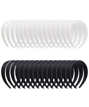 30pcs Plastic Headbands Plain No Teeth DIY Plastic Headbands Hair Accessories for Women Girls - Buy Online on GoSupps.com