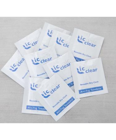 Iconic Clear Premium Antifog Wipes - 30ct Box (150 Uses) | Reusable & Long-lasting - Buy Online on GoSupps.com