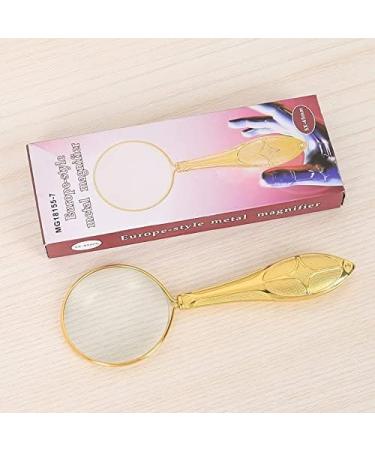 Magnifiers Magnifying Glass 10X Metal Handheld Magnifier Optical Lens Reading Loupe for Reading Observation Map - Buy Online on GoSupps.com