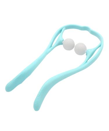 Clicitina Multifunctional Manual L-Shaped Neck Massager Mni505 (Blue One Size) Blue One Size