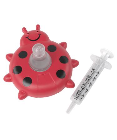 Ezy Dose Kids Baby Oral Syringe & Dispenser | Medi-Pals for Liquid Medicine | 5 mL/1 TSP | Ladybug Red