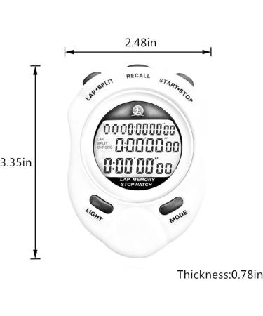 Rolilink Waterproof Sports Stopwatch Timer - 10 Lap With Backlight - Buy Online on GoSupps.com