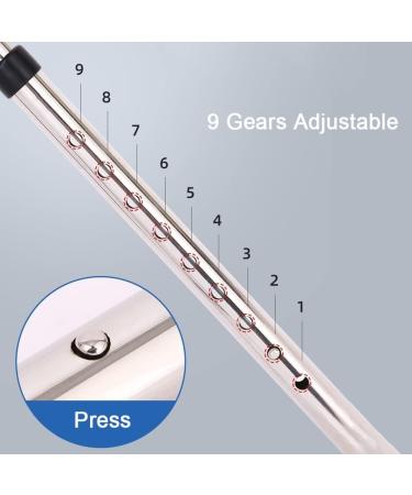 Adults Detachable Underarm Crutches S-Shaped Walking Crutches Canes Auxiliary Support Walker Suitable for Height: 5-6.2ft (Color : Silver Size : 1 Count) Anniversary Lucky Star Silver 2 counts - Buy Online on GoSupps.com