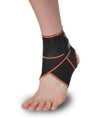 Milageto Supportive Foot Brace for Ankle Injuries - High Quality Durable Material - Orange Color - International Shipping Available - Buy Online on GoSupps.com