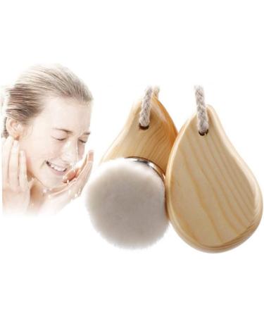 Soft Bristle Face Cleansing Facial Cleanser Brush with Wood Handle Cleansing Soft Bristle Face Care Clean Tool for Women Men - Buy Online on GoSupps.com