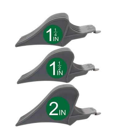 Professional Hair Clipper Combs Guides, Hair Clipper Guards 1 & 1/4" 1 & 1/2" 2", Mega NO.16 NO.12 NO.10 fits for most Wahl Clippers (NO.10+NO.12+NO.16, Gray)… NO.10+NO.12+NO.16 Gray