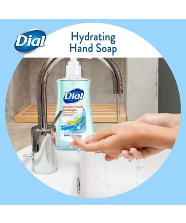 Dial Liquid Hand Soap Coconut Water and Mango 7.5 Oz (Pack of 6) - 6 Pack of Mango Coconut Water 7.5 Fl Oz Bottles - Buy Online on GoSupps.com