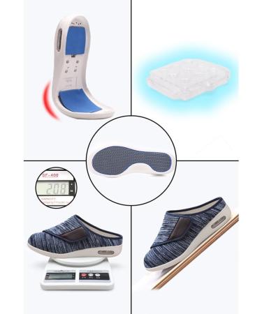 Extra Wide Diabetic Shoes for Swollen Feet - Adjustable Breathable Antiskid Walking Shoes (Size 12 Color Gris - Buy Online on GoSupps.com