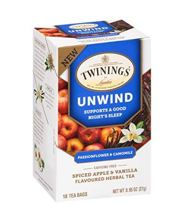 Buy Twinings Unwind Herbal Tea - Passionflower & Chamomile, Caffeine Free, 18 Tea Bags - Buy Online on GoSupps.com