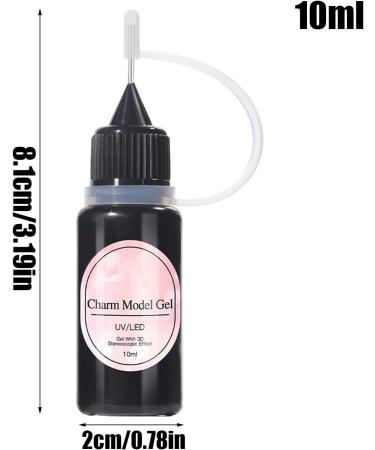  Ldduopp Nail Sculpture Gel - 10 ml Transparent Glue Charm 3D Building Gel for Nails for Nail Prosthesis Nail Art Varnish Rhinestones and - Buy Online on GoSupps.com