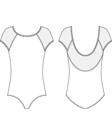 Mirella Girls Soft Mesh Cap Sleeve Dance Leotard Black 8-10 - Comfortable and Stylish Dancewear for Young Dancers - Buy Online on GoSupps.com