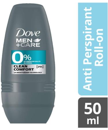  DOVE MEN + CARE Dove Men + Care Men's Deodorant Ball Clean Comfort Anti-Perspirant Protection 48 Hours (Pack of 6 x 50 ml) - Buy Online on GoSupps.com