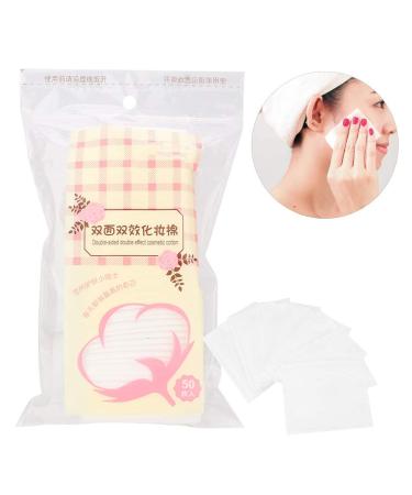 50PCS Cotton Pads - Disposable Facial Cleansing Makeup Removal Wipes for Women & Girls | Nonwoven Makeup Remover - Buy Online on GoSupps.com